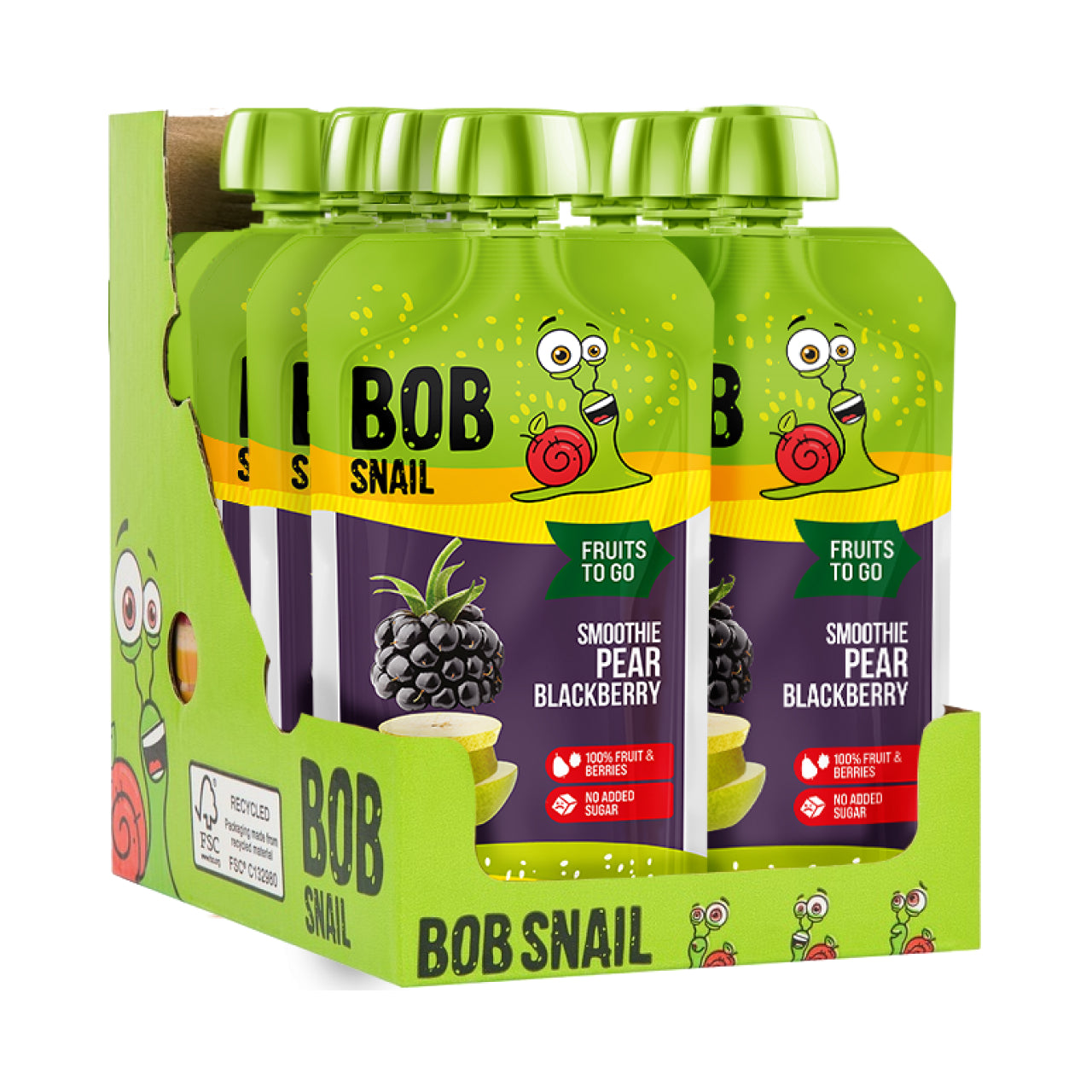 Quetschie Smoothie Birne Brombeere 10 Packungen (je 120g)