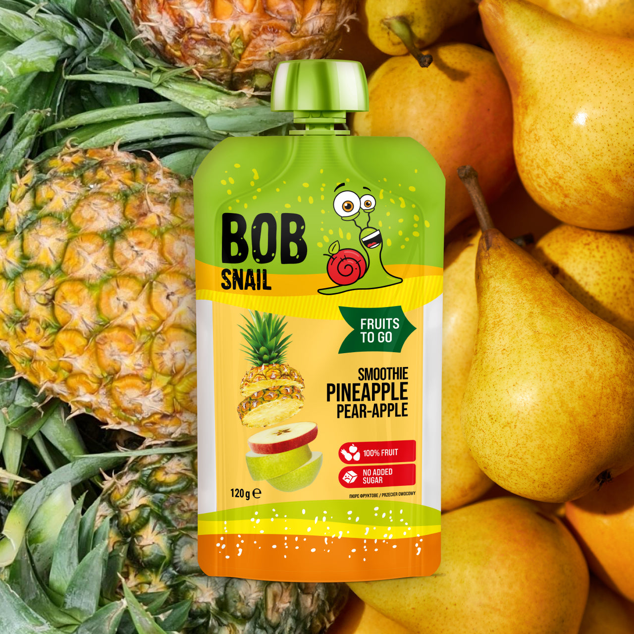 Quetschie Smoothie Ananas Birne Apfel 10 Packungen (je 120g)