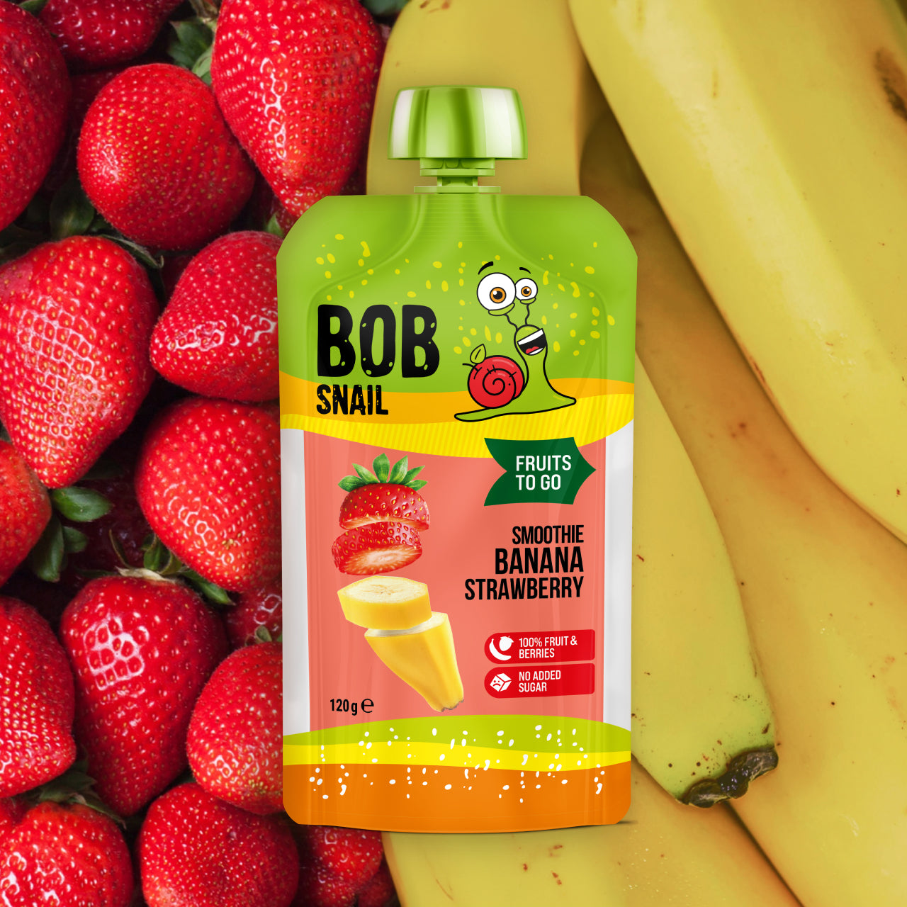 Quetschie Smoothie Banane Erdbeere 10 Packungen (je 120g)