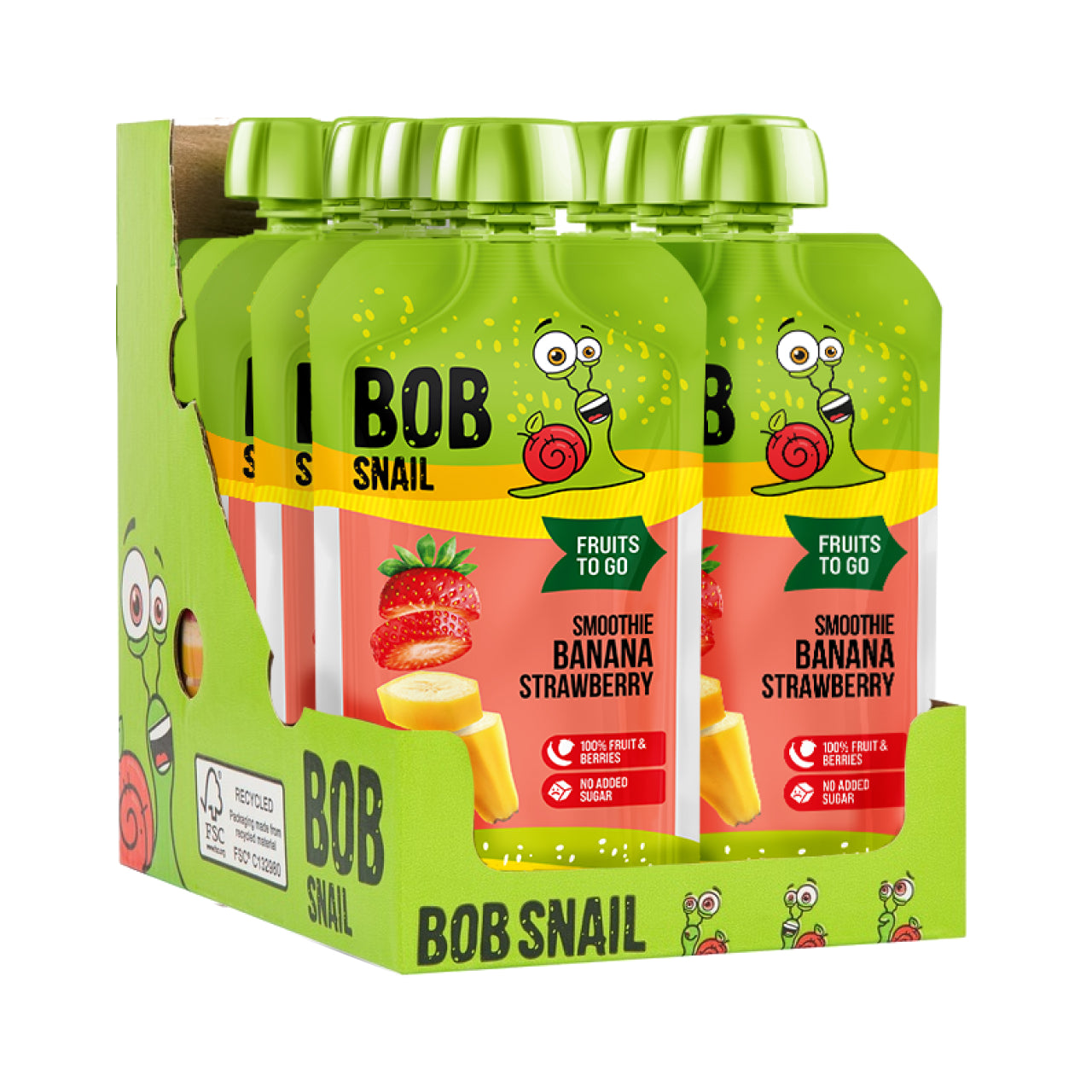 Quetschie Smoothie Banane Erdbeere 10 Packungen (je 120g)