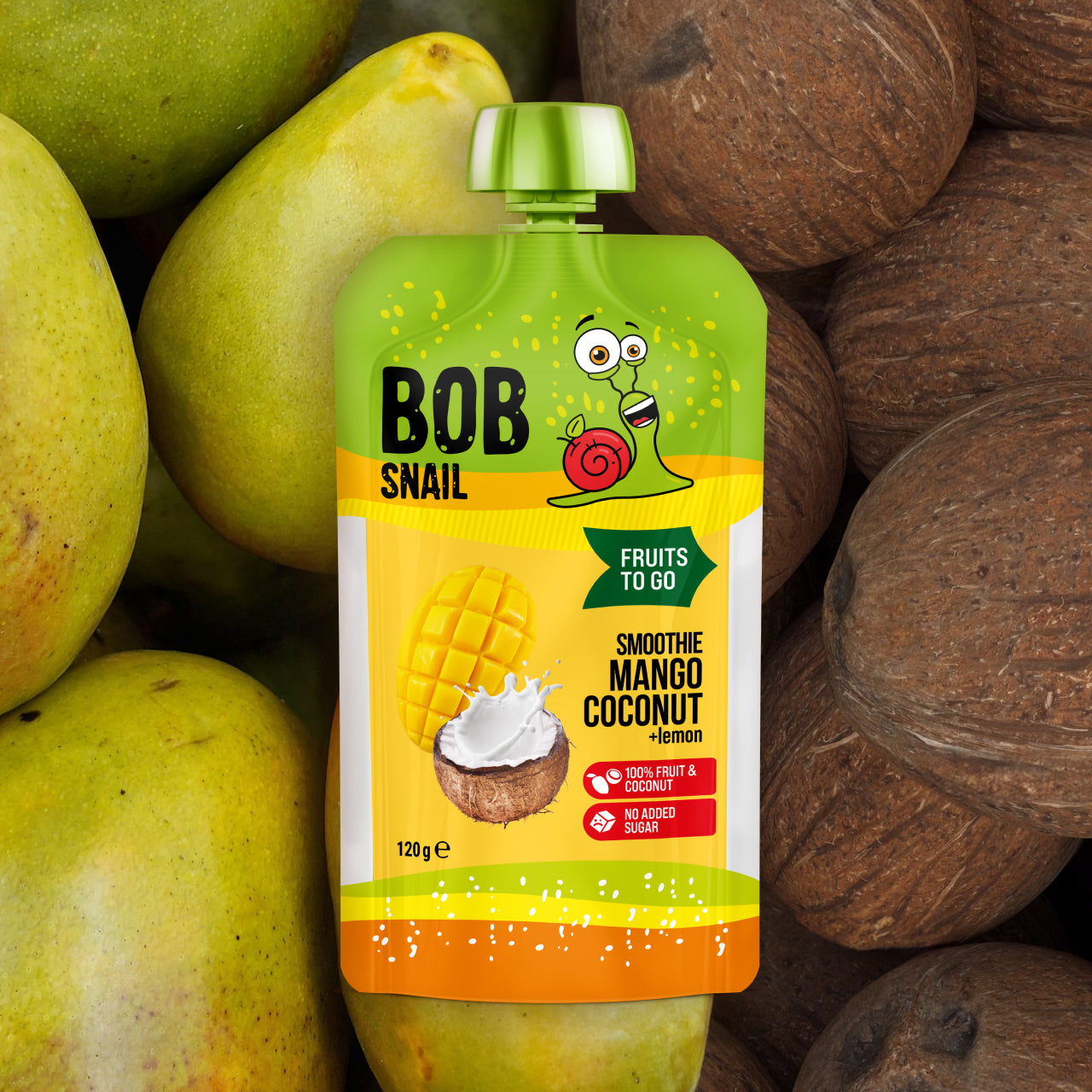 Quetschie Smoothie Mango Kokos 10 Packungen (je 120g)