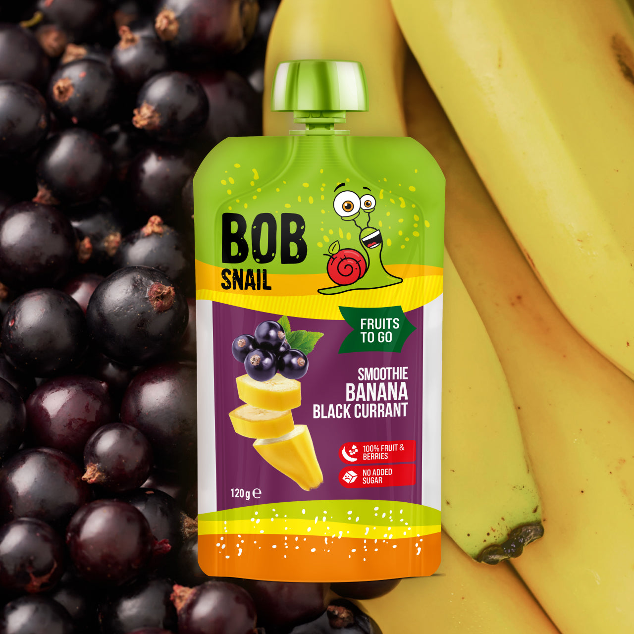 Quetschie Smoothie Banane Johannisbeere 10 Packungen (je 120g)