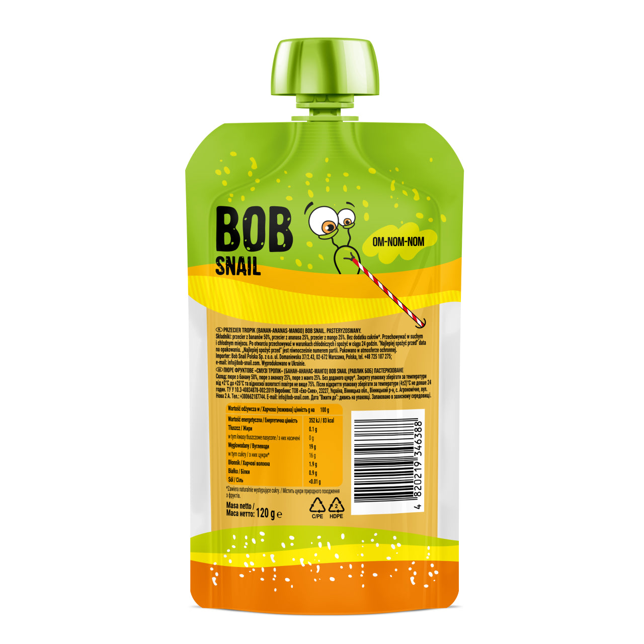 Quetschie Smoothie Tropische Früchte 10 Packungen (je 120g)