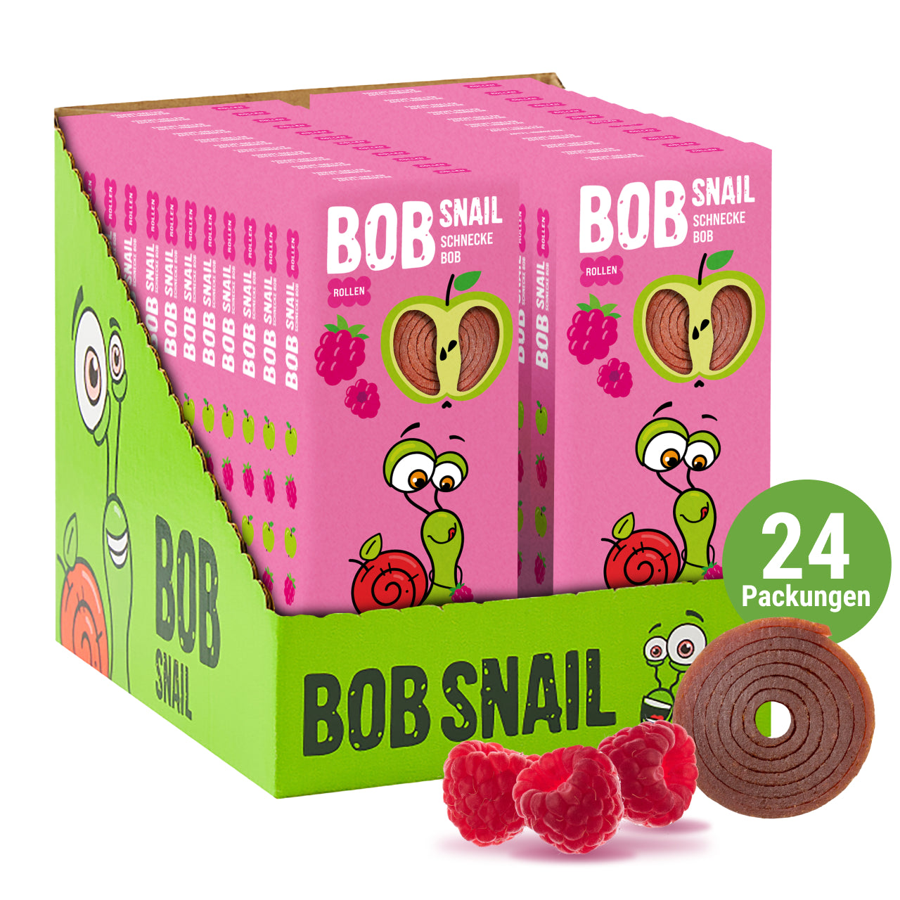 Fruchtrollen Apfel Himbeere 24 Packungen (je 30g)
