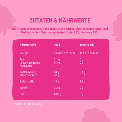 Fruchtrollen Apfel Himbeere 20 Packungen (je 60g)