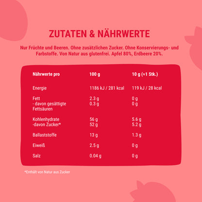 Fruchtrollen Apfel Erdbeere 24 Packungen (je 30g)