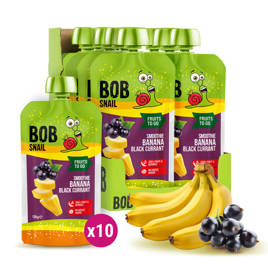Quetschie Smoothie Banane Johannisbeere 10 Packungen (je 120g)