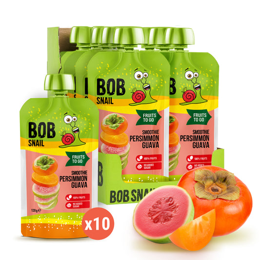 Quetschie Smoothie Guave Kaki 10 Packungen (je 120g)
