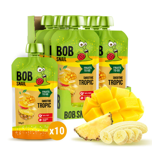 Quetschie Smoothie Tropische Früchte 10 Packungen (je 120g)